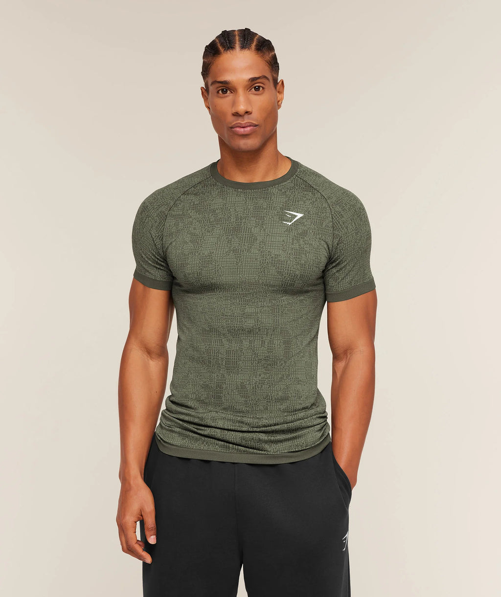 Gymshark Geo Seamless Grid T-Shirt