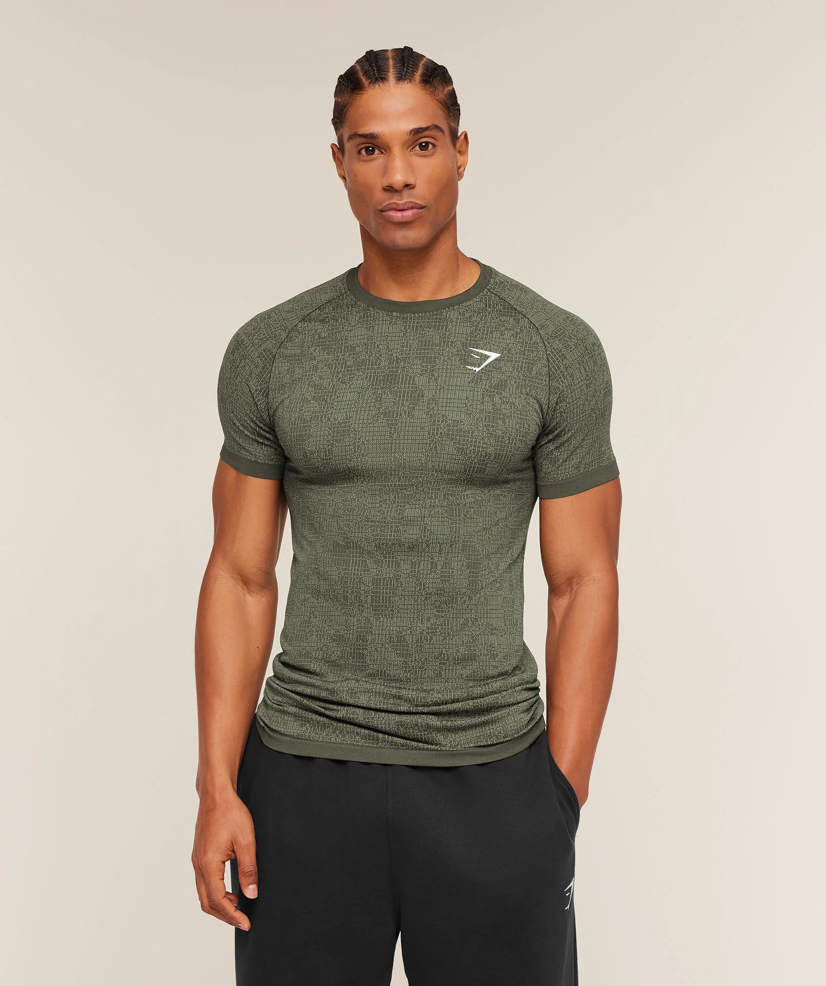 Gymshark Geo Seamless Grid T-Shirt