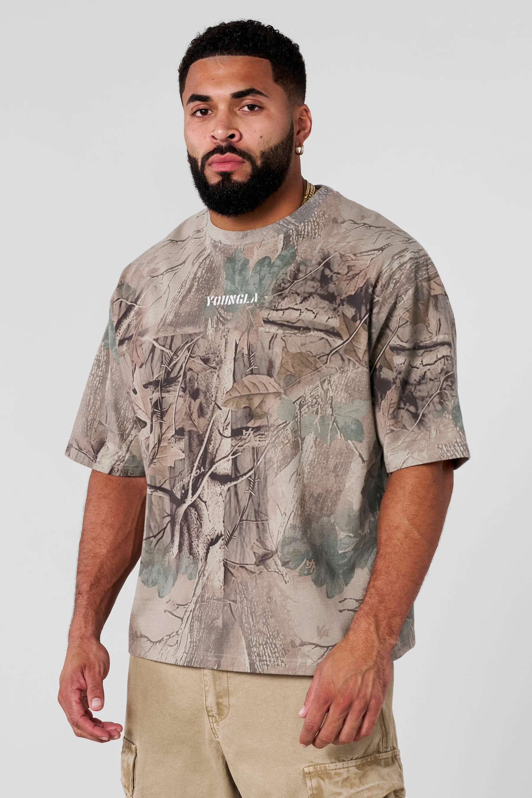 Tree Camo Collection - Tees Beige Tree Camo