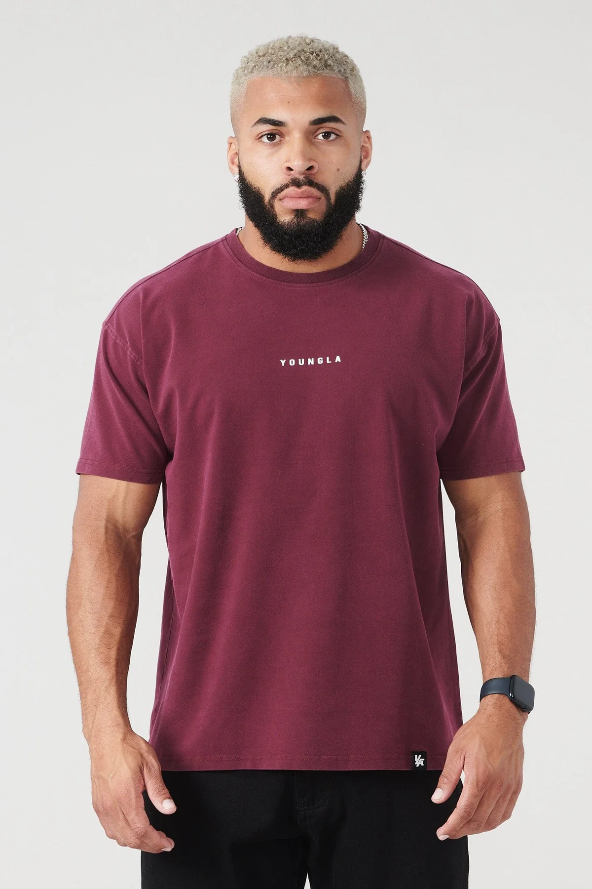 Essential Jacked Tees Burgundy Wash