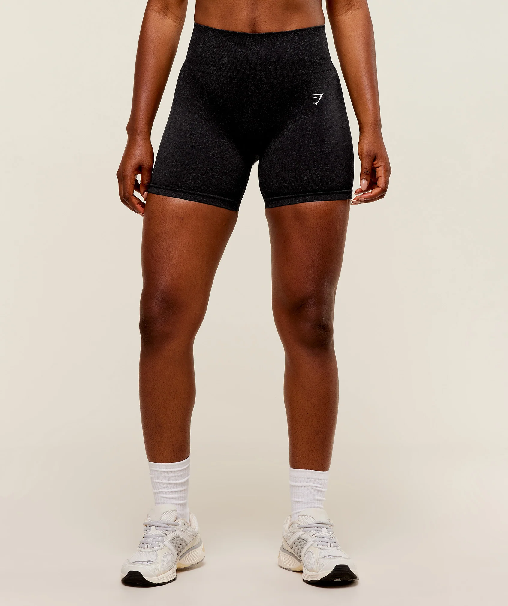 Gymshark Adapt Fleck Seamless Shorts Black Smokey Grey