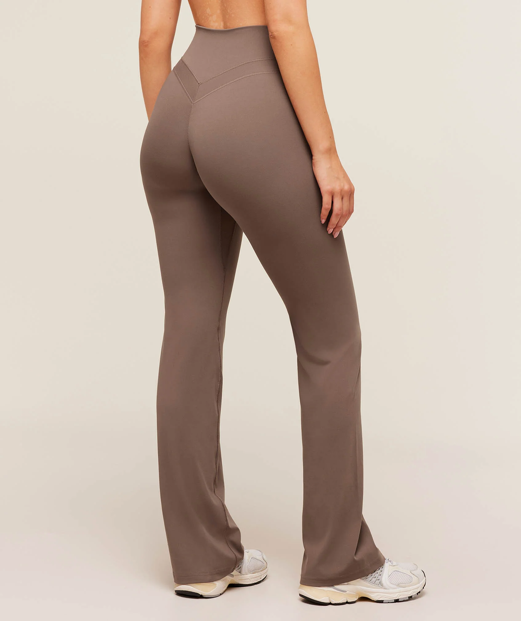 Whitney Regular Flared Leggings Soft Brown