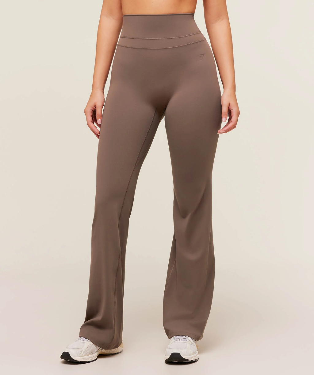 Whitney Regular Flared Leggings Soft Brown
