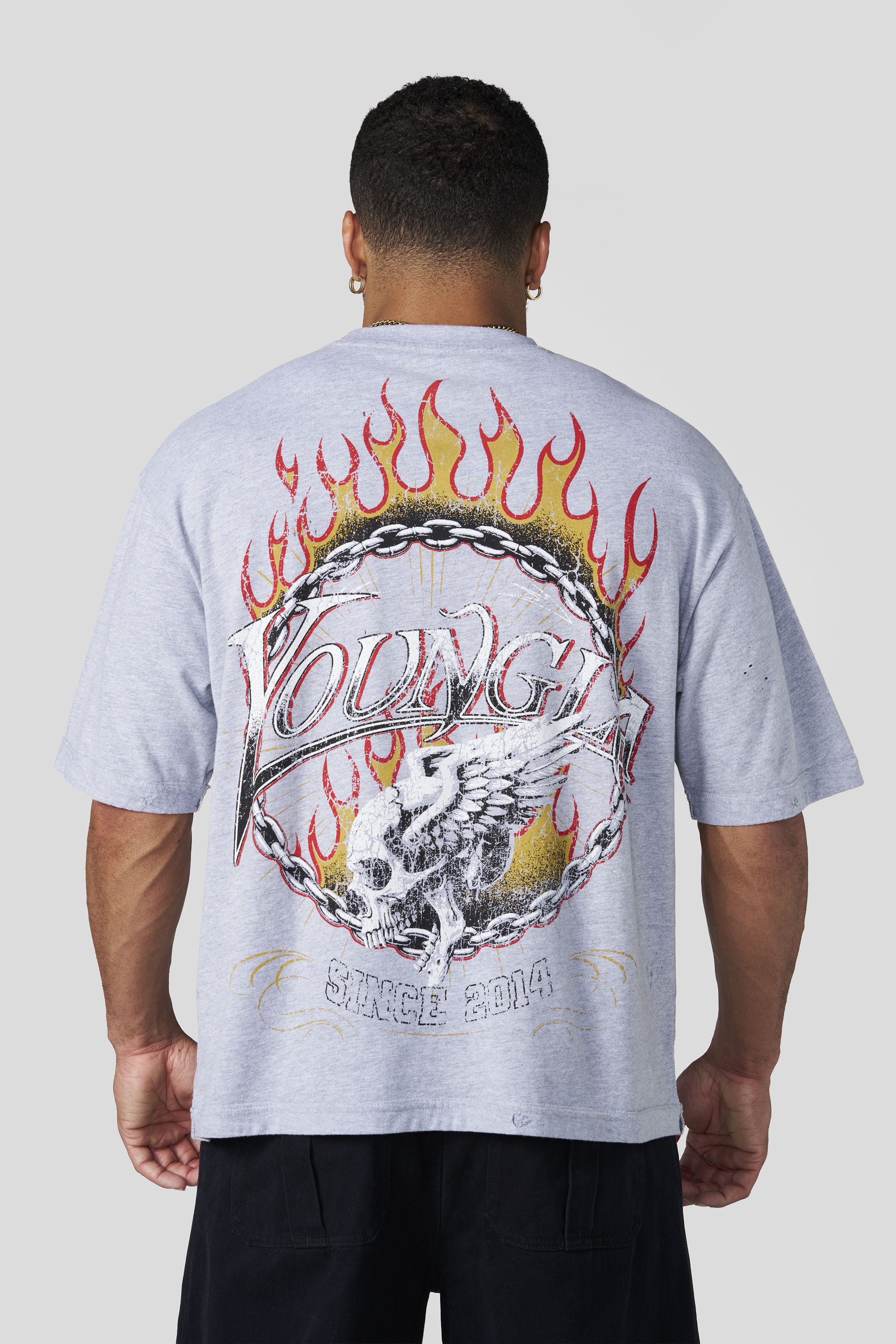 Ring of Fire Tees Heather Grey