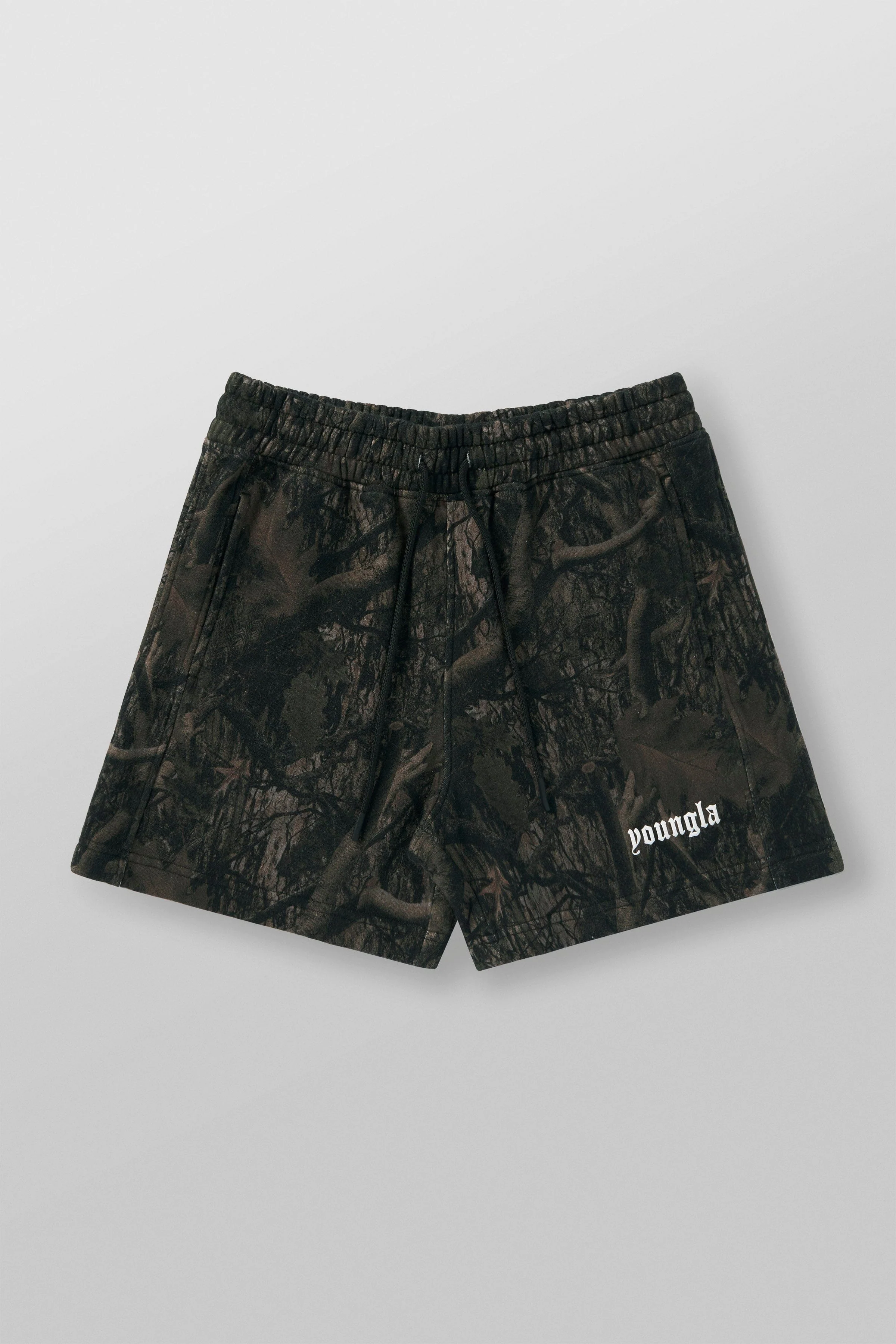Tree Camo Cotton Shorts Dark Tree Camo