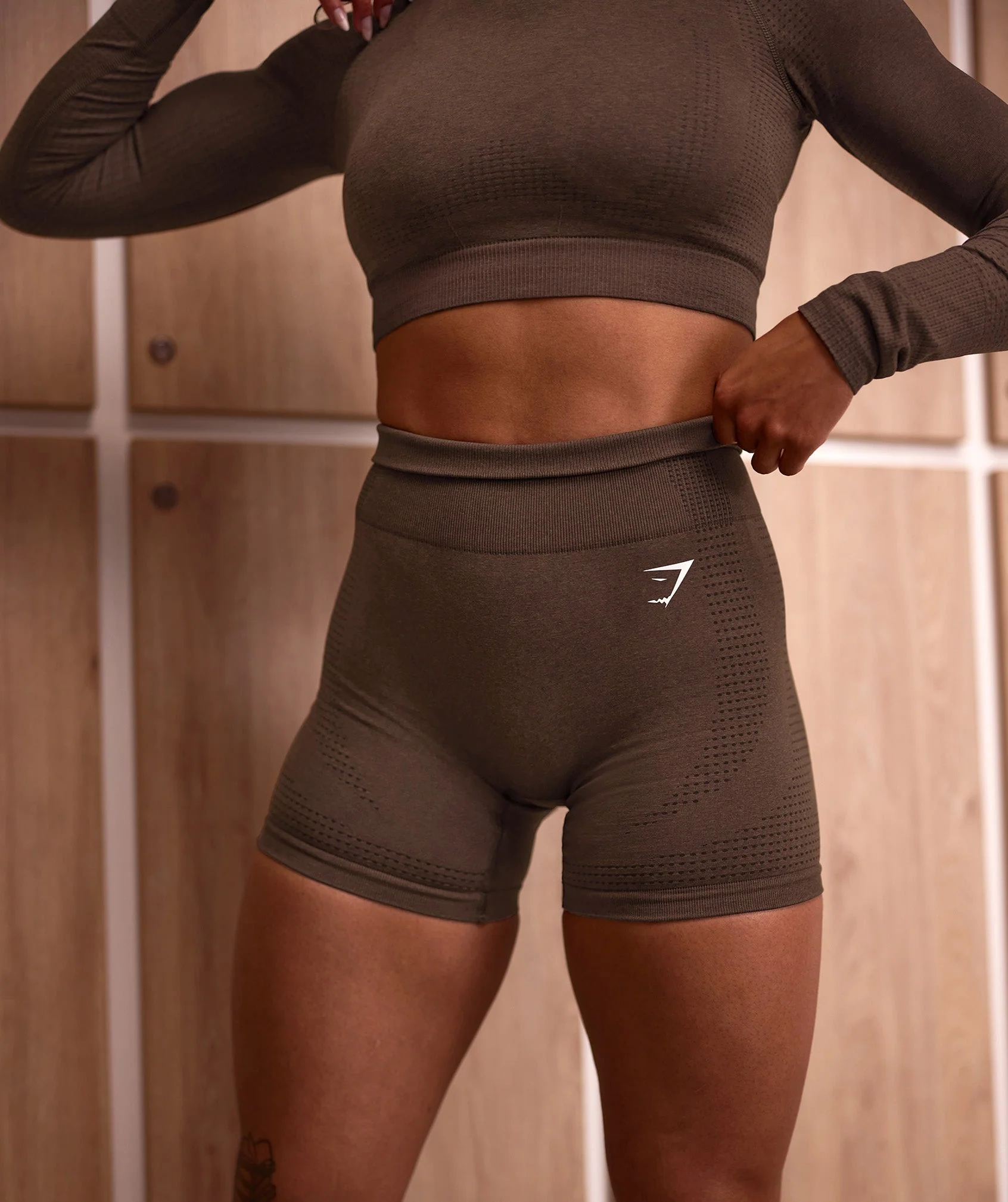 Vital Seamless Shorts Espresso Marl