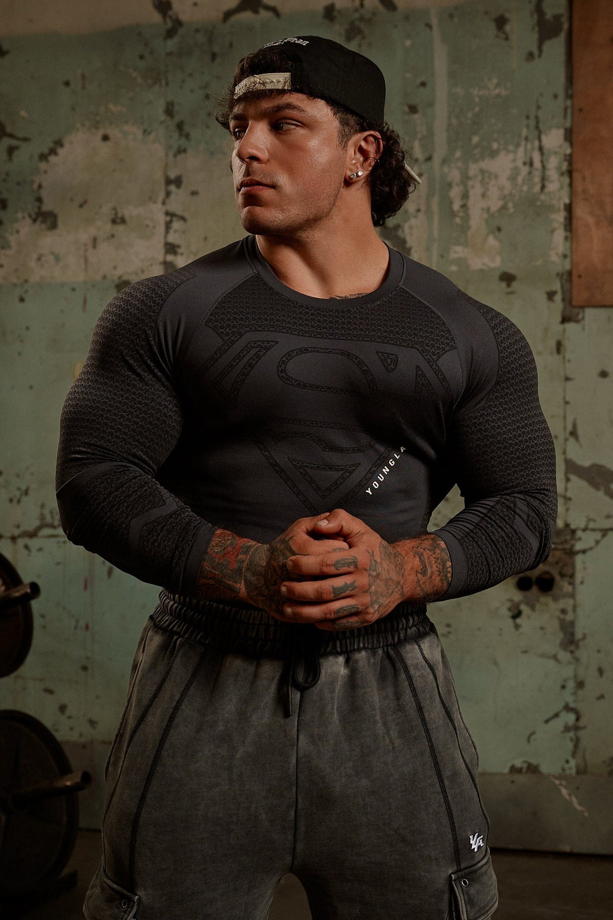 Superman Compression Longsleeves Black