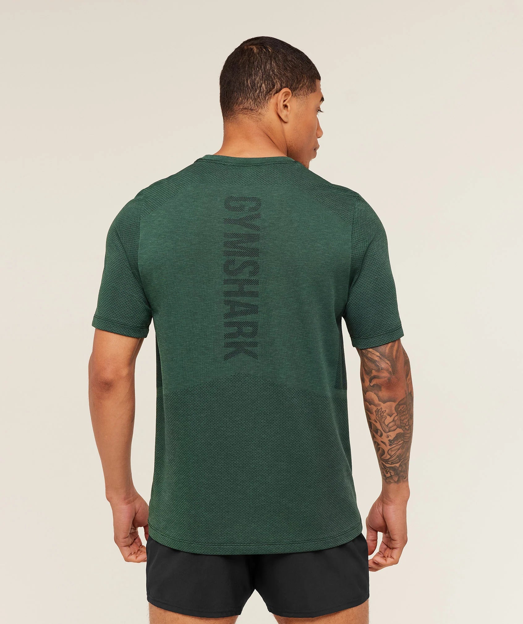 Gymshark Lightweight Seamless T-Shirt - GS Victory Green	Medium